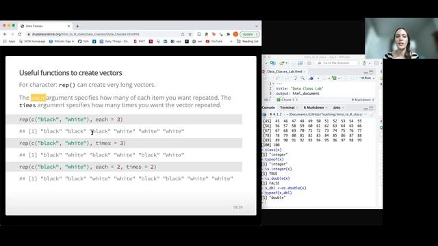Intro to R for Public Health - Data Classes смотреть онлайн
