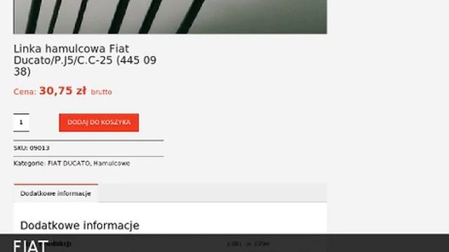 Linka hamulcowa Fiat Ducato/P.J5/C.C-25 (445 09 38) - Linor смотреть онлайн