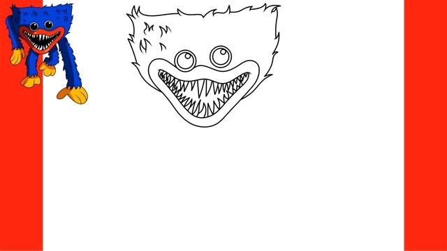 How to Draw HUGGY WUGGY from Poppy Playtime смотреть онлайн