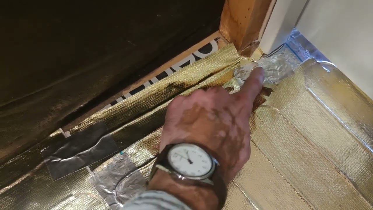 Самый простой вариант теплого пола | Санузел без плитки | Своими руками смотреть онлайн