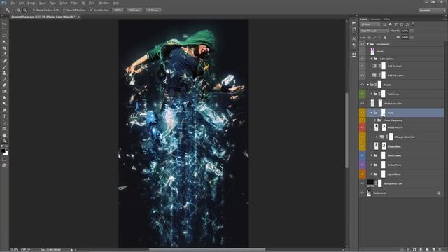 Fractal Photoshop Effect Tutorial | Automatically create digital art смотреть онлайн