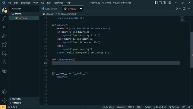 Iron Man Jarvis AI Desktop Voice Assistant || Guided Project in Python |@TechVineChannel смотреть онлайн