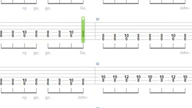 Chuck Berry Johnny B Goode Guitar Tab with Lyrics JHBaez смотреть онлайн