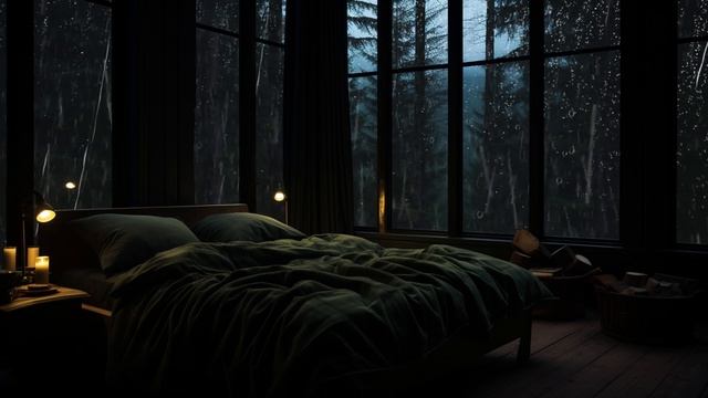 Eliminate Insomnia With Loud Thunder Rain Sounds, Unique Relaxing Rain Music смотреть онлайн