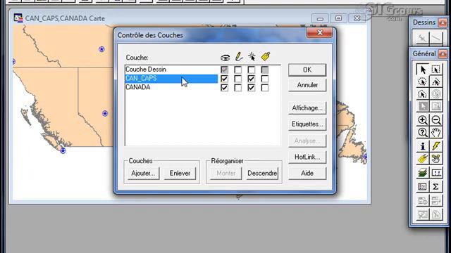 Comment modifier l'apparence d'une couche de données dans MapInfo смотреть онлайн