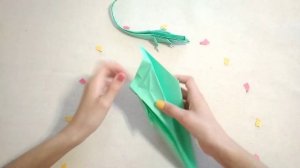 ОРИГАМИ ЯЩЕРИЦА из бумаги!!! Оригами средней сложности. ORIGAMI LIZARD made of paper!!! Origami. DI