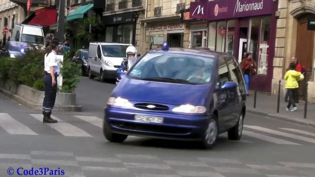 Motorcade of French President Nicolas Sarkozy // Cortège de Sarkozy смотреть онлайн