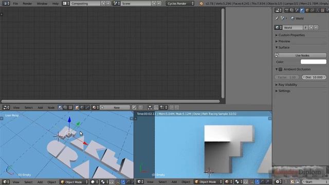 Tutorial: Blender statt Photoshop? Schattierung mittels Texturen simulieren. смотреть онлайн