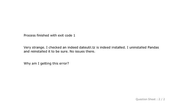 Pandas : dateutil.tz package apparently missing when using Pandas? смотреть онлайн