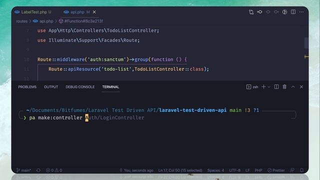 Laravel Test Driven API - create label store api смотреть онлайн