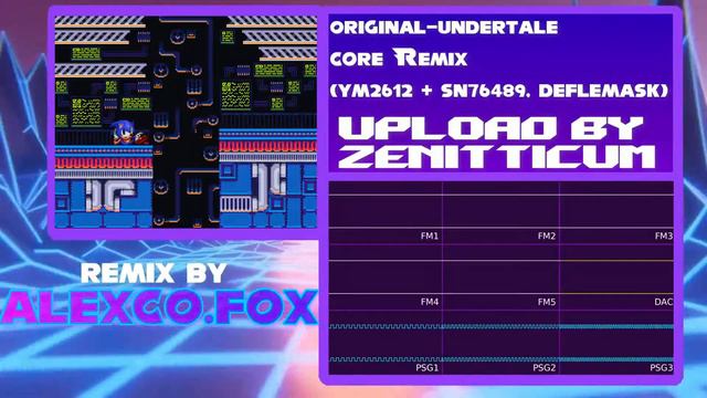 Undertale CORE Remix (YM2612 + SN76489, Deflemask) смотреть онлайн