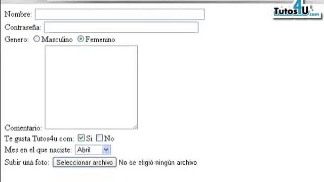 Tutorial 23.- Inputs. File para Archivos y Hidden. Desarrollo de Sitios Web. смотреть онлайн