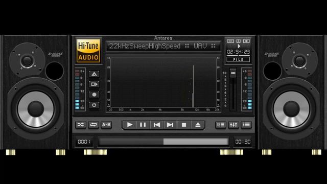 AIMP 4K AAC - Antares HiTune - Master 22kHz Sweep High Speed -20dB Sin Wave with Spectrum Analyzer смотреть онлайн