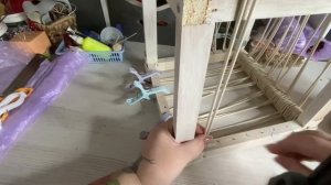 Короб для хранения на каркасе с плетеным дном и с крышкой. Часть 1