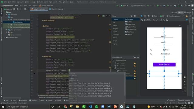 App usando RadioGroup, RadioButtons en Android Studio смотреть онлайн