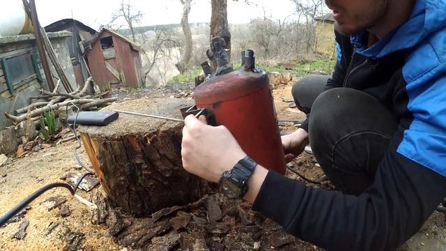КОМПРЕССОР СВОИМИ РУКАМИ! Выдаёт давление 10 BAR, был сделан из металлолома. КАК МОЖНО ДЕШЕВЛЕ! смотреть онлайн
