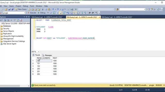 SQL Query for finding the total rent of each floor смотреть онлайн