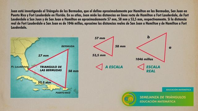 Semejanza de triangulos aplicada a hallar la longitud de los lados de un triángulo смотреть онлайн