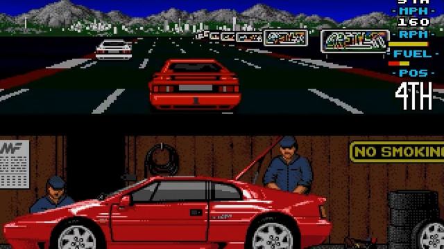 Lotus Esprit Turbo Challenge (Amiga) - Hard Level playthrough 2021 смотреть онлайн