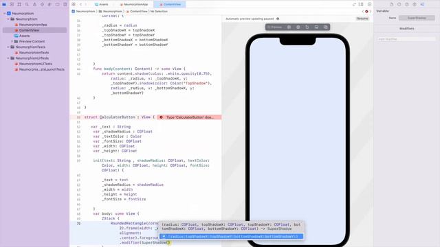 SwiftUI - NEUMORPHISM Calculator UI Design Tutorial - Xcode 13 смотреть онлайн