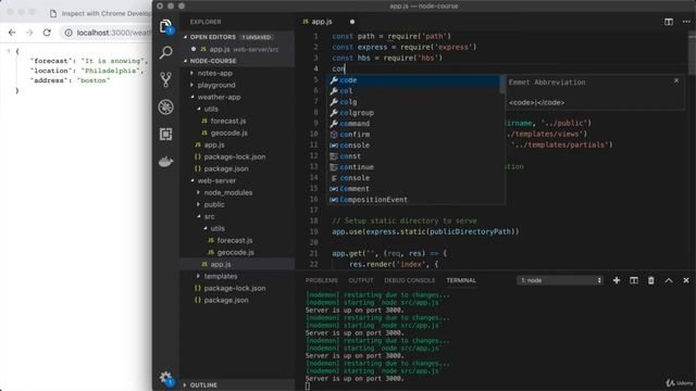 8.3 Building a JSON HTTP Endpoint смотреть онлайн