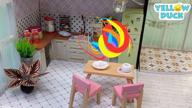 DIY MINIATURE DOLLHOUSE ~ Barbie Room Decor ~  BATHROOM, KITCHEN  BEDROOM  LIVING ROOM FOR A FAMILY