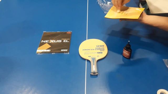 Настольный теннис. Обзор основания Gewo Robles Hinоki Ex-Carbon Off + Gewo Nexus El Pro 48 и 43. смотреть онлайн
