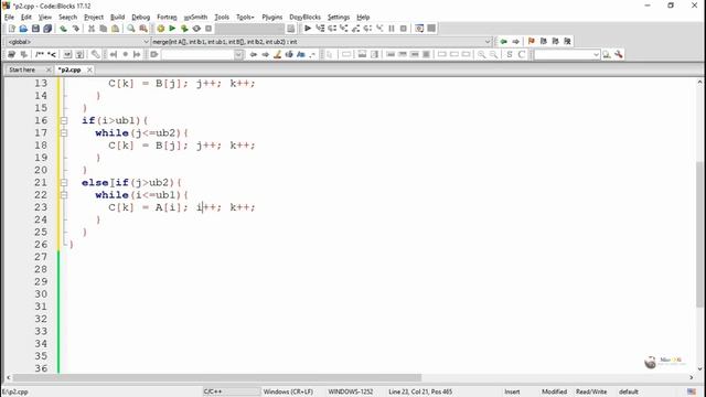 C++ program merge two sorted arrays into a third array смотреть онлайн