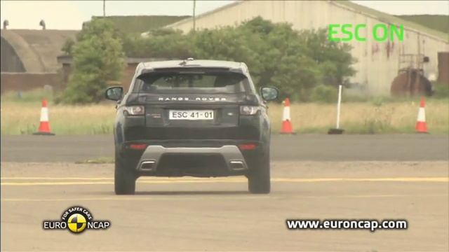 Range Rover Evoque ESC Test 2011 смотреть онлайн