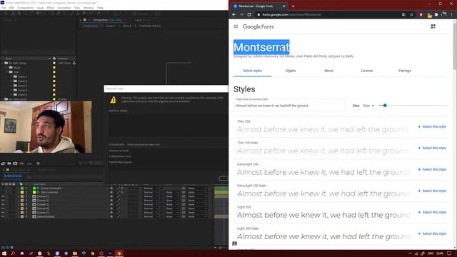 Как добавить шрифт для проекта Adobe After Effects смотреть онлайн