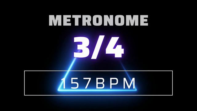 3/4 METRONOME 157 BPM △ смотреть онлайн