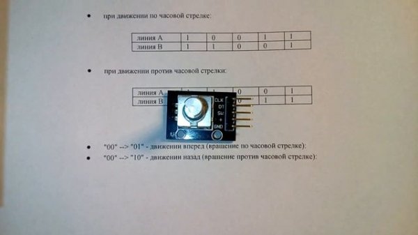 KY-040  - Rotary encoder module. Модуль энкодера