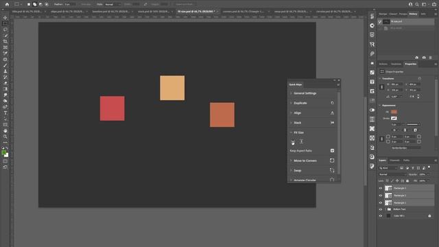 Align & Distribute Layers in Photoshop with Quick Align смотреть онлайн