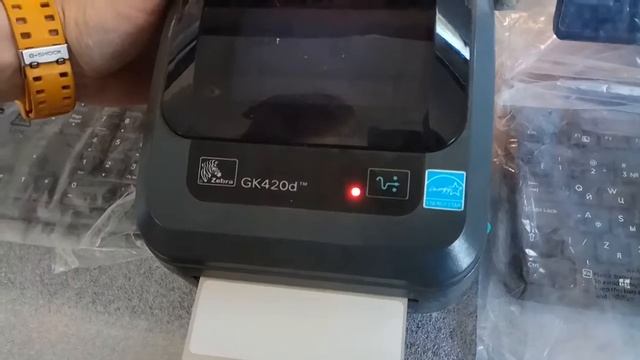 Сбросить до заводских настроек принтер Zebra GK420d смотреть онлайн