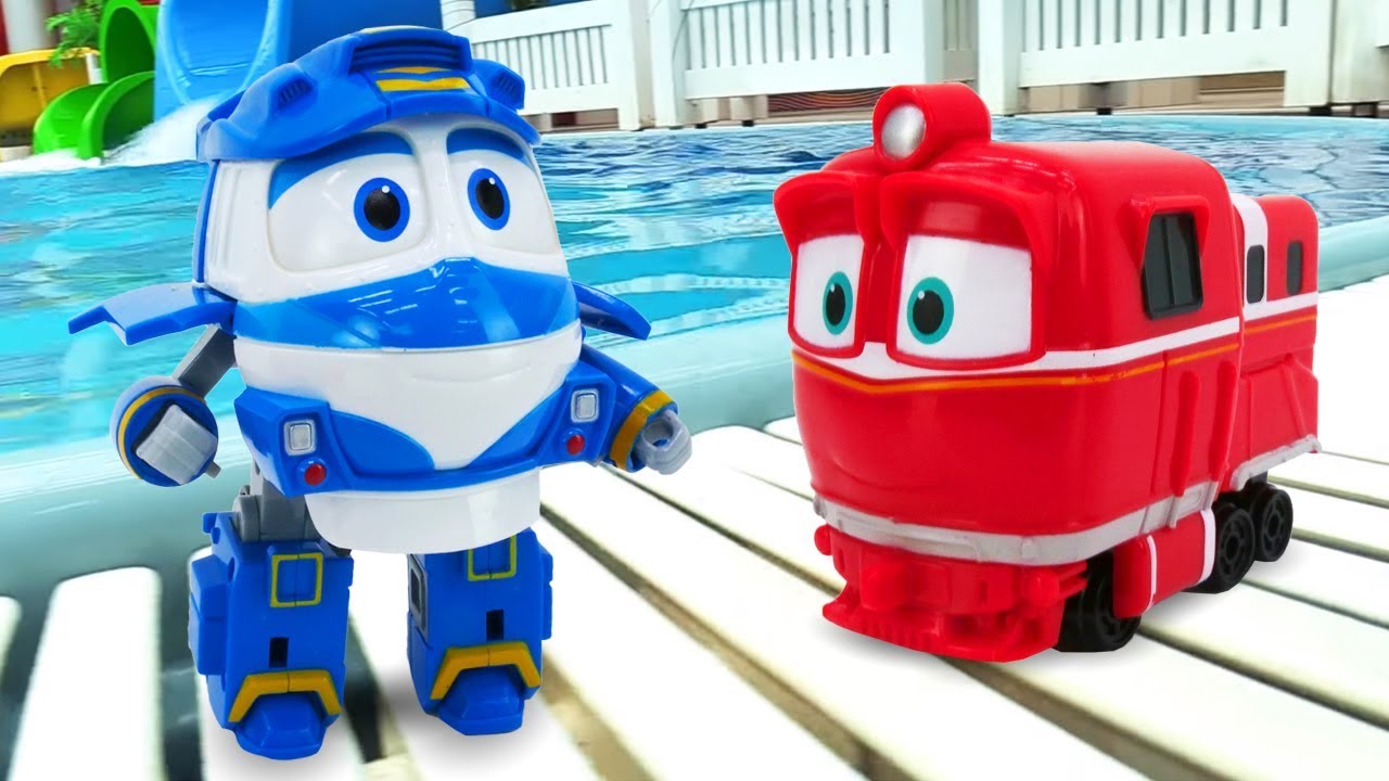 Мультики про машинки приключения Робокар Поли и поезда. Большой сборник для детей смотреть онлайн
