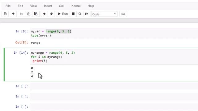 range function in Python смотреть онлайн