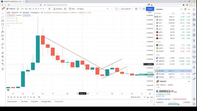Технический анализ Shiba Inu (SHIB/USD) | 19.03.2022 смотреть онлайн