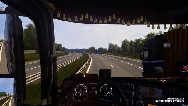 Mercedes Actros 1845 - Stuttgart to Kassel - Euro Truck Simulator 2 смотреть онлайн