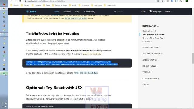 01 What Is ReactJs and how to write it in Html page React Videos in telugu смотреть онлайн