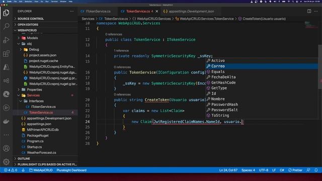 21 Web API con C# - Crear Token JWT смотреть онлайн