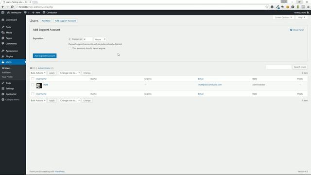 How to create temporary support accounts in WordPress w/ Support Me plugin смотреть онлайн