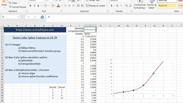 Excel Cubic Spline Coefficients and Slope смотреть онлайн