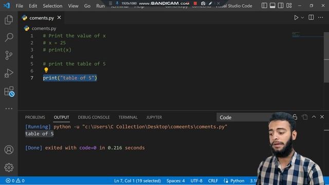 #5 Comments in python || Python course for absolutely beginners смотреть онлайн