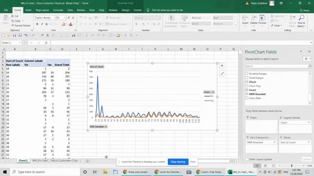 Churn Analysis in Excel Demonstration смотреть онлайн