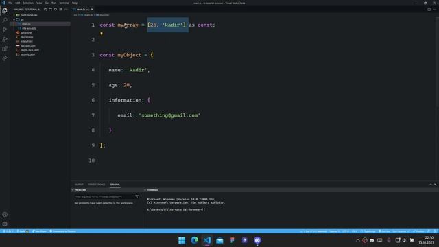 #15 TypeScript Dersleri / As Const, Tip Parantezleri ve Tuple смотреть онлайн