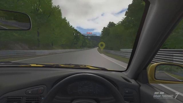 GT7 all cars from A to Z on Nurburgring-Mitsubishi-Lancer Evolution III GSR '95，PSVR2 version смотреть онлайн