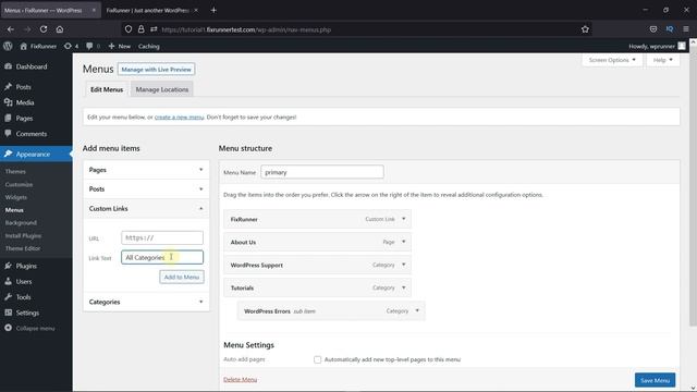 How To Create Custom Menu Links In WordPress смотреть онлайн