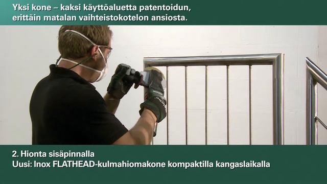 Metabo Inox Flathead Kulmahiomakone WEVF 10-125 Quick Inox (Finnish)