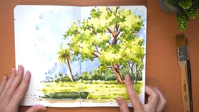 Sketchbook Tour! 2019-2022 My painting outside sketchbook! Commented! Usk edition! ? смотреть онлайн