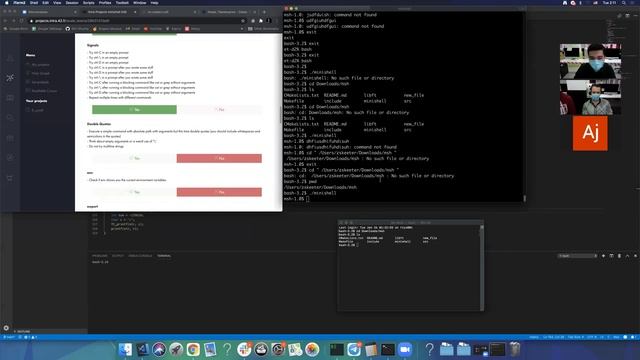minishell evaluation of amilliar and sbashir by zskeeter смотреть онлайн